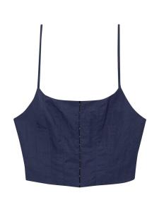 Укороченный топ Pull&Bear Top, сапфировый