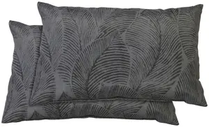 Декоративные подушки GO-DE "София", набор из 2 шт., 40x60 см 60х40 см, цвет anthrazit