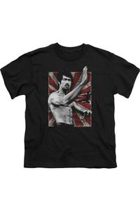 Футболка с принтом Bruce Lee Concentrate для детей Gildan, черный