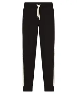 Спортивные брюки из хлопковой смеси серии Logo Emporio Armani Ea7, черный