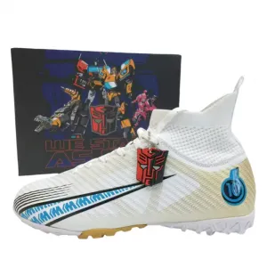 Футбольные бутсы Anti Kick High Top для детей и подростков TRANSFORMERS, черный/золотой