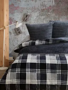 Комплект постельного белья : пододеяльник 200x200 см, наволочка 80x80 см, комплект из 3 предметов из 100% полиэстерового плюша с застежкой-молнией Buymax