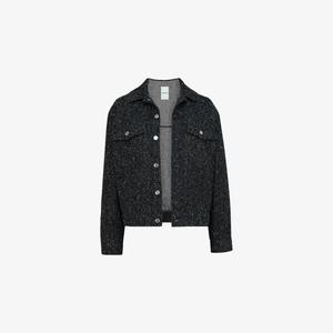 Куртка джинсовая Mistress Rocks с потертостями и накладными карманами, черный