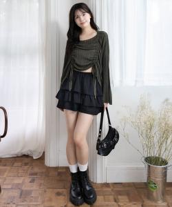 Шорты с оборками