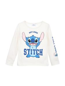Детская рубашка с длинными рукавами белого цвета. Stitch