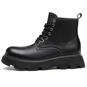 YEDANI Черные короткие ботинки Martin мужские однослойные, цвет Black Single Layer Shoes