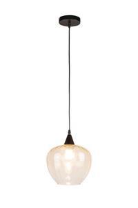 Настольная лампа Dieter Knoll черный, коньячный диаметр/высота: 23/150 см