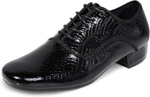 Мужские туфли для бальных танцев, стандартные оксфордские, для современных танцев, легкие и удобные, подходят для латиноамериканских танцев, сальсы и тренировок Hiuzylqx, черный