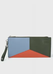 Тонкий косметичка с геометрическим цветовым блоком