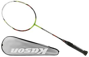 Лининг x Кейсон FYPLO18-1 Полностью карбоновая бадминтонная ракетка для атакующей игры с жесткой головой продвинутого уровня унисекс с одинарной ручкой серо-зеленая