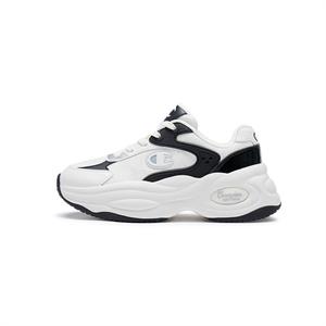 Низкие массивные кроссовки женские черно-белые Champion