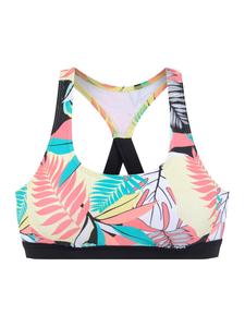 Верх бикини LASCANA ACTIVE, цвет türkis/gelb/bedruckt
