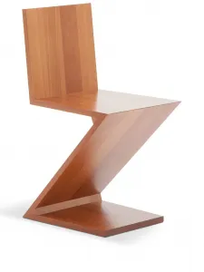 Стул zig-zag Cassina, коричневый