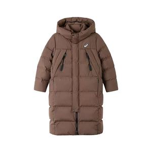 Детская пуховая куртка ASICS, темно-коричневый