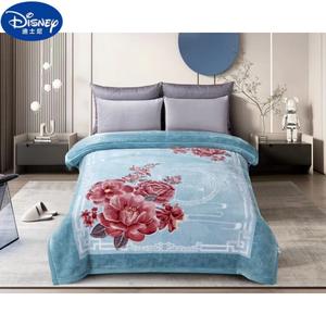 Disney Одеяло 200х230 см, двухслойное, утяжеленное 5 кг, флисовое, цвет Flower Cluster - Light Blue