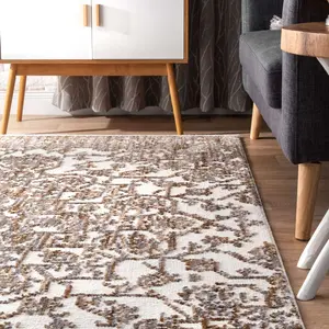 Ковер Transitional Medallion Elisa Area Rug nuLOOM, 160x231 см, бежевый