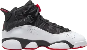 Кроссовки Jordan 6 Rings GS 'Black Varsity Red', черный