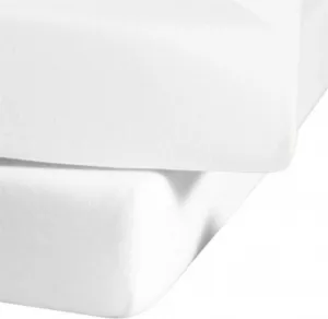 Простыня на резинке Mako-Jersey Jenny C, белая, 1000, 150 x 200 см Fleuresse