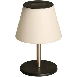 Наружный настольный светильник Солнечная настольная лампа - Маспаломас - LED - 15 Лм LED-модуль 1 шт. Солнечное питание Luxform, белый/черный