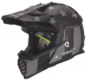 Внедорожный шлем LS2 Youth Gate II Battle Scar LS2 Helmets, матовый серый/черный