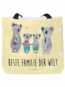 Шоппер Mr. & Mrs. Panda, желтый пастельный