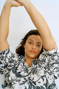 Блузка большого размера H&M, мультиколор