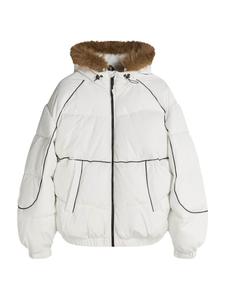 Bershka Зимняя куртка в белом цвете