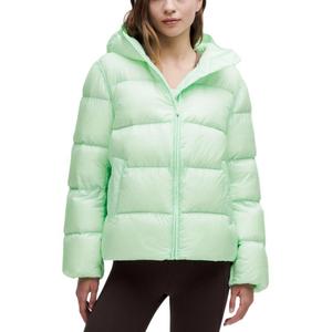 Пуховик и пальто женские Lululemon, sea mist зеленый