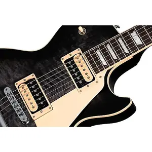Электрогитара Gibson Les Paul Traditional Pro V Flame Top 2024 - Transparent Ebony Burst (ЛУЧШИЙ ПРОДАВЕЦ)