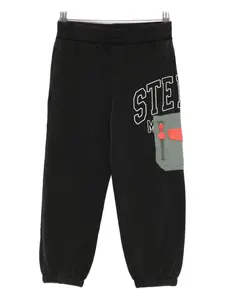 Брюки с логотипом Stella McCartney Kids, черный
