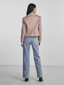 Куртка из искусственной кожи, стандартного кроя Pieces, розовый