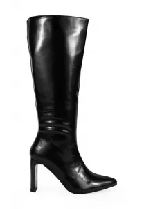 Con tacón y cremallera boots Bosanova, Black