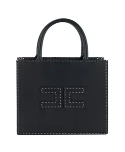 Маленькая сумка-шоппер Elisabetta Franchi, черный