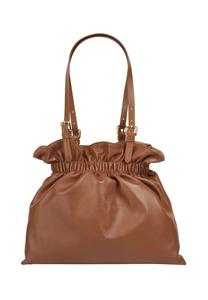 Шопер, натуральная кожа, сделано в Италии Samantha Look, цвет Cognac