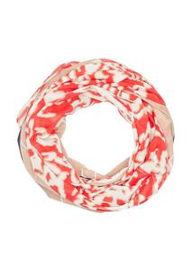 Шарф COMMA Scarf, бежевый/коралловый