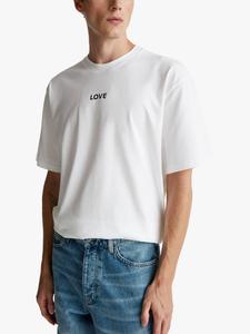 Футболка с принтом и круглым вырезом из хлопка Benetton