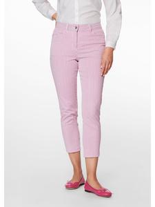 MADELEINE Джинсы в тонкую полоску белого/ярко-розового цвета