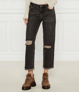 Джинсы потертые Flare fit Michael Kors, черный