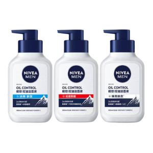 Мужской лосьон для умывания с контролем жира успокаивающий, увлажняющий и освежающий 150мл*3 NIVEA