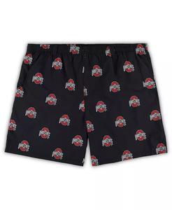 Мужские черные шорты Ohio State Buckeyes Big and Tall Backcast II Allover Print Omni-Shade Columbia
