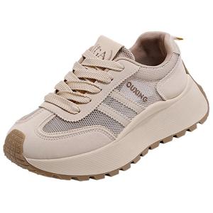 Низкие повседневные кроссовки для женщин ZULISHI, бежевый