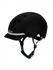 Велосипедный шлем Melon с фонарями, серия E «Black Ice» черного цвета