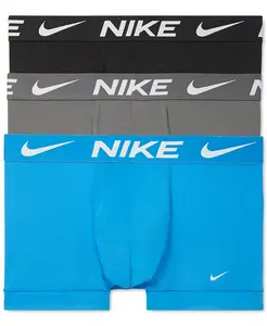 Мужские трусы-боксеры Dri-FIT Essential Micro Trunk, 3 шт Nike, синий