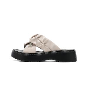 EBLAN Тапочки-слайды женские бежевые