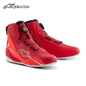ALPINESTARS PROTECTS Xing Casual Riding Boots, FASTER-4 BO, мотоциклетные короткие ботинки, противоскользящая обувь для мужчин, красно-бело-черные, размер 42