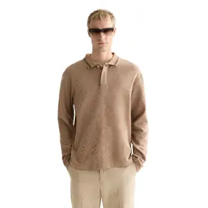 Поло с длинным рукавом Scotch & Soda 182894, коричневый