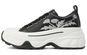 Антискользящие износостойкие дышащие легкие утолщенные кроссовки на низком ходу для женщин Rosa Bianca, черный серебряный