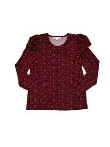 Женский топ с длинным рукавом Joy Joy, красный