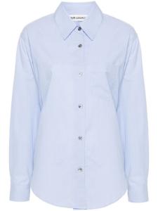 Хлопковая рубашка в контрастную полоску OUR LEGACY, синий