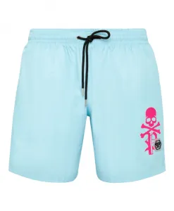 Плавки, череп и кости Philipp Plein, синий